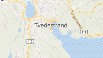 Tvedestrand - szczegółowa mapa Google
