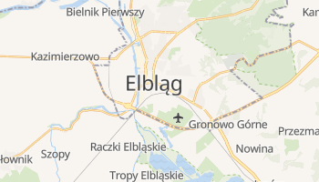 Elbląg - szczegółowa mapa Google