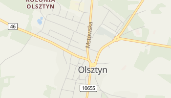 Olsztyn - szczegółowa mapa Google