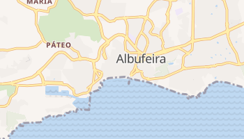 Albufeira - szczegółowa mapa Google