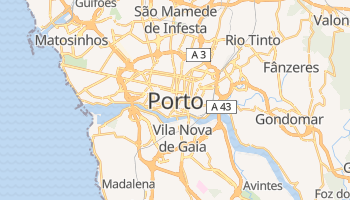 Porto - szczegółowa mapa Google