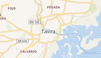 Tavira - szczegółowa mapa Google