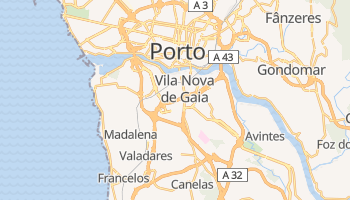 Vila Nova de Gaia - szczegółowa mapa Google