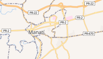Manatí - szczegółowa mapa Google