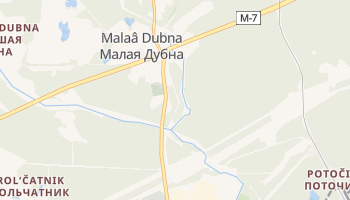 Dubna - szczegółowa mapa Google