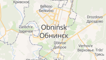 Obnińsk - szczegółowa mapa Google