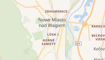 Nové Mesto nad Váhom - szczegółowa mapa Google