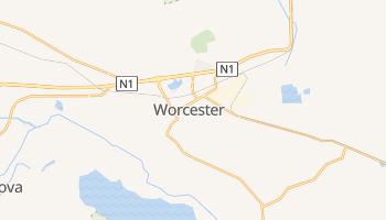 Worcester - szczegółowa mapa Google