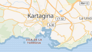 Cartagena - szczegółowa mapa Google