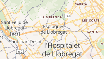Esplugues de Llobregat - szczegółowa mapa Google