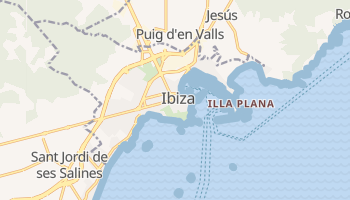 Ibiza - szczegółowa mapa Google