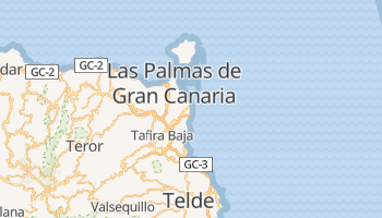 Las Palmas de Gran Canaria - szczegółowa mapa Google