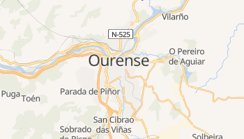 Ourense - szczegółowa mapa Google
