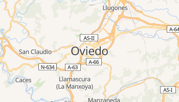Oviedo - szczegółowa mapa Google