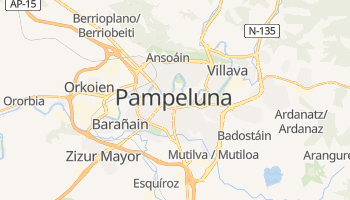 Pampeluna - szczegółowa mapa Google