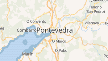 Pontevedra - szczegółowa mapa Google