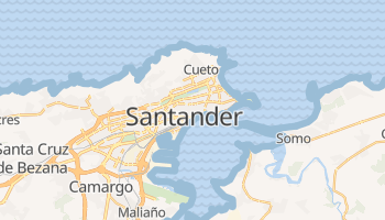 Santander - szczegółowa mapa Google
