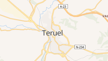Teruel - szczegółowa mapa Google