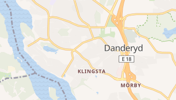 Gmina Danderyd - szczegółowa mapa Google