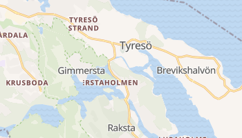 Gmina Tyresö - szczegółowa mapa Google