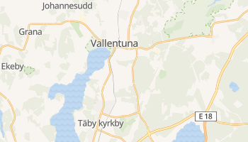 Vallentuna - szczegółowa mapa Google
