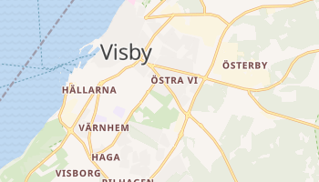 Visby - szczegółowa mapa Google