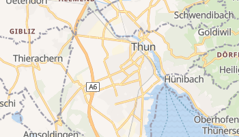 Thun - szczegółowa mapa Google