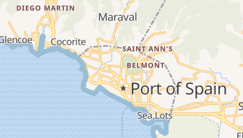 Port-of-Spain - szczegółowa mapa Google