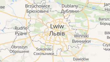 Lwów - szczegółowa mapa Google