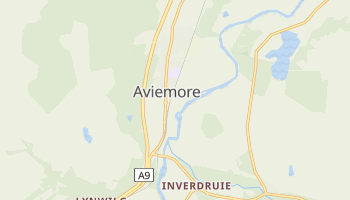 Aviemore - szczegółowa mapa Google