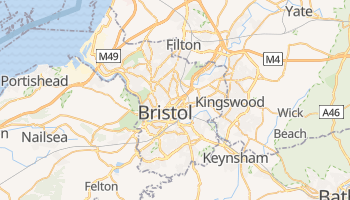 Bristol - szczegółowa mapa Google