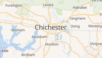 Chichester - szczegółowa mapa Google