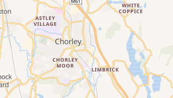 Chorley - szczegółowa mapa Google
