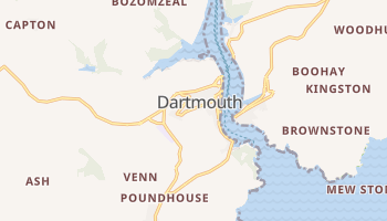 Dartmouth - szczegółowa mapa Google