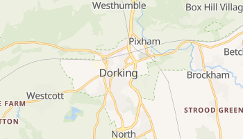 Dorking - szczegółowa mapa Google