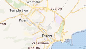 Dover - szczegółowa mapa Google