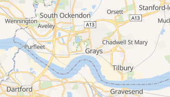 Grays - szczegółowa mapa Google