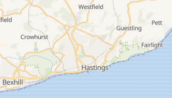 Hastings - szczegółowa mapa Google