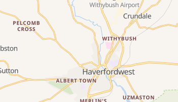 Haverfordwest - szczegółowa mapa Google