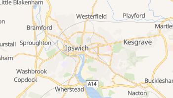 Ipswich - szczegółowa mapa Google