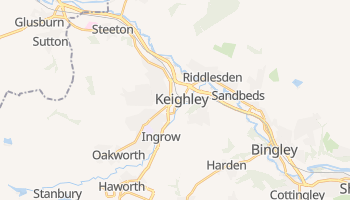 Keighley - szczegółowa mapa Google