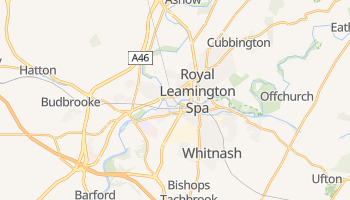 Leamington - szczegółowa mapa Google