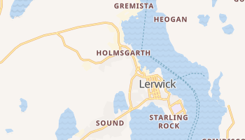 Lerwick - szczegółowa mapa Google