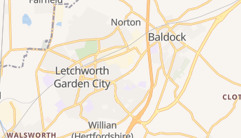 Letchworth - szczegółowa mapa Google