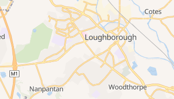 Loughborough - szczegółowa mapa Google