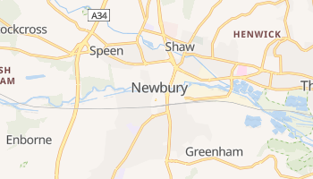 Newbury - szczegółowa mapa Google