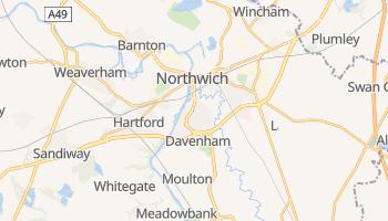 Northwich - szczegółowa mapa Google