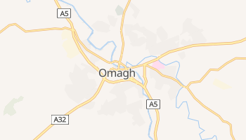 Omagh - szczegółowa mapa Google