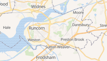 Runcorn - szczegółowa mapa Google