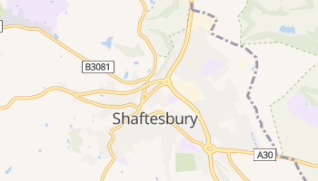Shaftesbury - szczegółowa mapa Google
